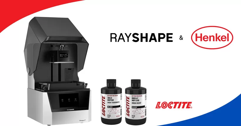 Henkel và rayshape công bố hợp tác, xác nhận nhựa in 3D Loctite trên hình dạng 1 giải pháp in 3D