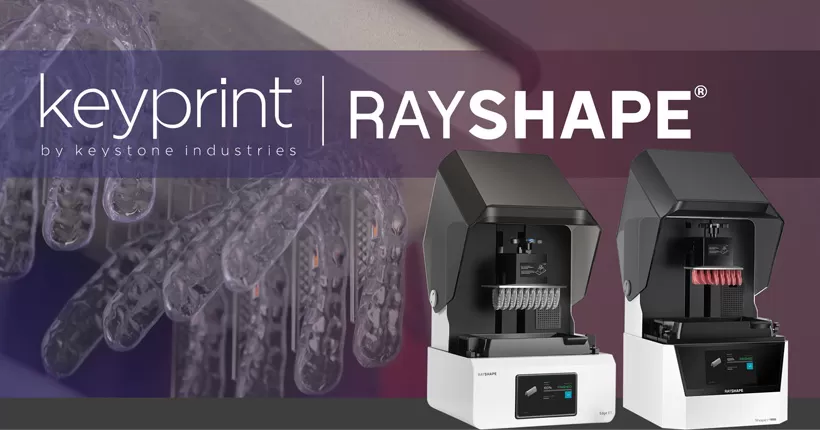 Keystone Industries và rayshape thông báo hợp tác, xác nhận keyprint nhựa 3D trên rayshape Shape Shape 1 Series và Edge E1
