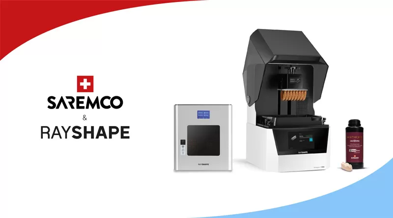 RAYSHAPE printer and saremco print CROWNTEC<ALIMT >&trade;</ALIMT> are now compatible!